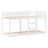 Bunk Bed without Mattress White 90x200 cm Solid Wood Pine 3281998