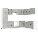 ZNTS 14 Piece Kitchen Cabinet Set Porto Concrete Grey Engineered Wood 3314995