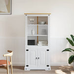 Cupboard Mexican Pine Corona Range White 80x40x170 cm 282624