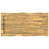 Live Edge Table Top 120 x 60 x 3.5 cm Rectangular White 938625