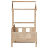 Day Bed with Roof without Mattress 90x190 cm Single Solid Wood 3282280