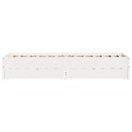 Bed Frame without Mattress White 90x200 cm Solid Wood Pine 3301720