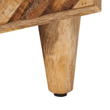 Bedside Table 2 pcs Brown 40 x 33.5 x 46 cm Solid Mango Wood 4018915