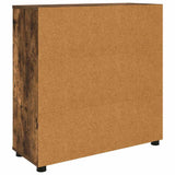Storage Cabinet Smoked Oak 80 x 31 x 81 cm Engineered Wood 888852
