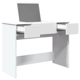 Dressing Table with Mirror White 100x45x76 cm 840695