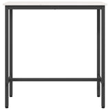 Table White 100 x 40 x 101 cm Engineered Wood and Steel 873783