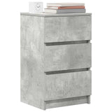 Bedside Cabinet with 3 Drawers Concrete Grey 39x35x65 cm 861343