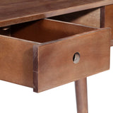 ZNTS Console Table 110x35x76 cm Solid Acacia Wood 282872