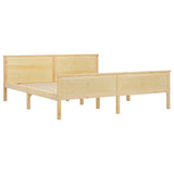 Bed Frame without Mattress Solid Wood Pine 180x200 cm Super King 322179
