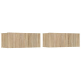 6 Piece TV Cabinet Set Sonoma Oak Engineered Wood 3114464