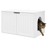 Cat House White 85 x 55 x 50.5 cm Engineered Wood 8000716