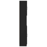 Bathroom Cabinet with Open Shelf UTRECHT Black 30 x 31 x 187 cm 897696