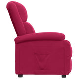 Recliner Chair Wine Red Velvet 342404