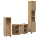 Bathroom Furniture Set 3 pcs Artisan Oak Engineered Wood 3378514