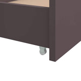 Bed Frame without Mattress Dark Brown Solid Wood Pine 90x200 cm 322162