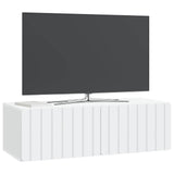 Wall-Mounted TV Cabinet White 98 x 41 x 30 cm Engineered Wood 898355