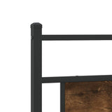 Bed Frame without Mattress Smoked Oak 200x200 cm Engineered Wood 4106750