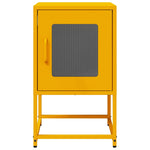 ZNTS Bedside Cabinet Mustard Yellow 36x39x60.5 cm Cold-rolled Steel 853329