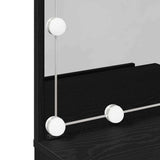 Dressing Table Black Oak 60 x 40 x 140 cm Engineered Wood 862780