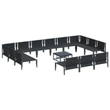 Garden Sofa Set Anthracite Steel 3379023
