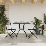 Garden Dining Set Anthracite Expanded metal mesh Compact Foldable 3211809