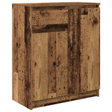 Sideboard with Drawer Old Wood 71x35x84 cm Engineered Wood 861596