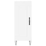 Highboard White 34.5x34x180 cm Engineered Wood 3199137
