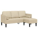 Sofa Set 2 pcs Cream 173 x 131 x 67 cm Fabric 3329258