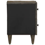 Bedside Cabinets 2 pcs Light Grey 40x33x46 cm Solid Wood Mango 4017791