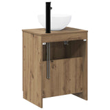 Bathroom Furniture Set Artisan Oak Engineered Wood 3404221