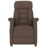 Recliner Chair Brown Dark brown 70.5 x 96.5 x 95 cm Fabric 348399