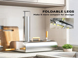 Outdoor Pizza Oven, Portable Wood Pellet Pizza Oven with Pizza Stone and Peel, Foldable Legs, T3398P328442