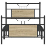 Bed Frame without Mattress Sonoma Oak 80x200 cm Engineered Wood 4106801