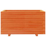 Garden Planter Wax Brown 90x60x49.5 cm Solid Wood Pine 847385