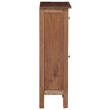Plant Stand with Drawer Brown 36 x 25 x 80 cm Mahogany Wood 42012415