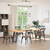 Dining Table Legs U-Shaped 2 pcs Anthracite 50x cm Steel 4012786
