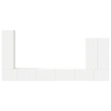 TV Wall Cabinet Set 6 pcs White 3408952
