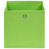 ZNTS Storage Boxes 10 pcs Green 32x32x32 cm Fabric 288371