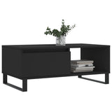 Coffee Table Black 90x50x36.5 cm Engineered Wood 830573