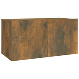 2 Piece TV Cabinet Set Smoked Oak Engineered Wood 3120278