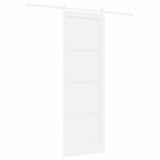 Sliding Door Manual White 78 x 232 cm Solid pine wood and steel 3333251
