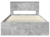 Bed Frame with Headboard Concerte 90 x 200 cm Solid Pine Wood 3410648