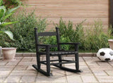 Rocking Chair for Children Black Solid Wood Poplar 4008879