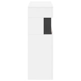 Electric Fireplace White 64 x 30 x 87 cm Engineered wood 8021103