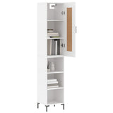 Highboard White 34.5x34x180 cm Engineered Wood 3200321