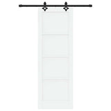 Sliding Door ORKDAL White 73.5 x 211 cm Solid Pine Wood 3333609