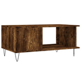 Coffee Table Smoked Oak 90x50x40 cm Engineered Wood 829489