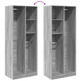 Wardrobe Grey Sonoma 80x50x200 cm Engineered Wood 3307761