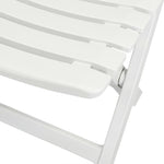 3 Piece Folding Bistro Set Plastic White 43581