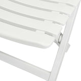 3 Piece Folding Bistro Set Plastic White 43581
